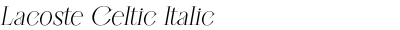 Lacoste Celtic Italic